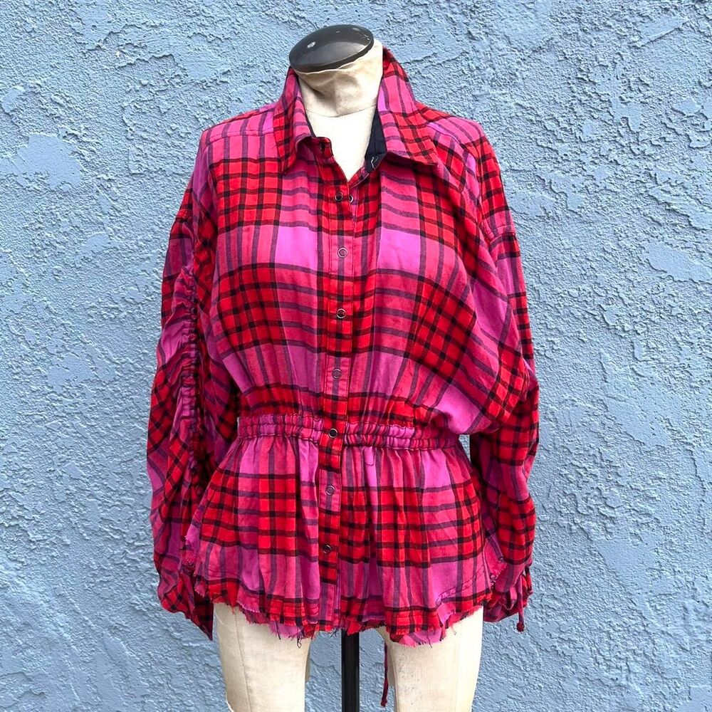 Free People flannel Pacific Dawn size small